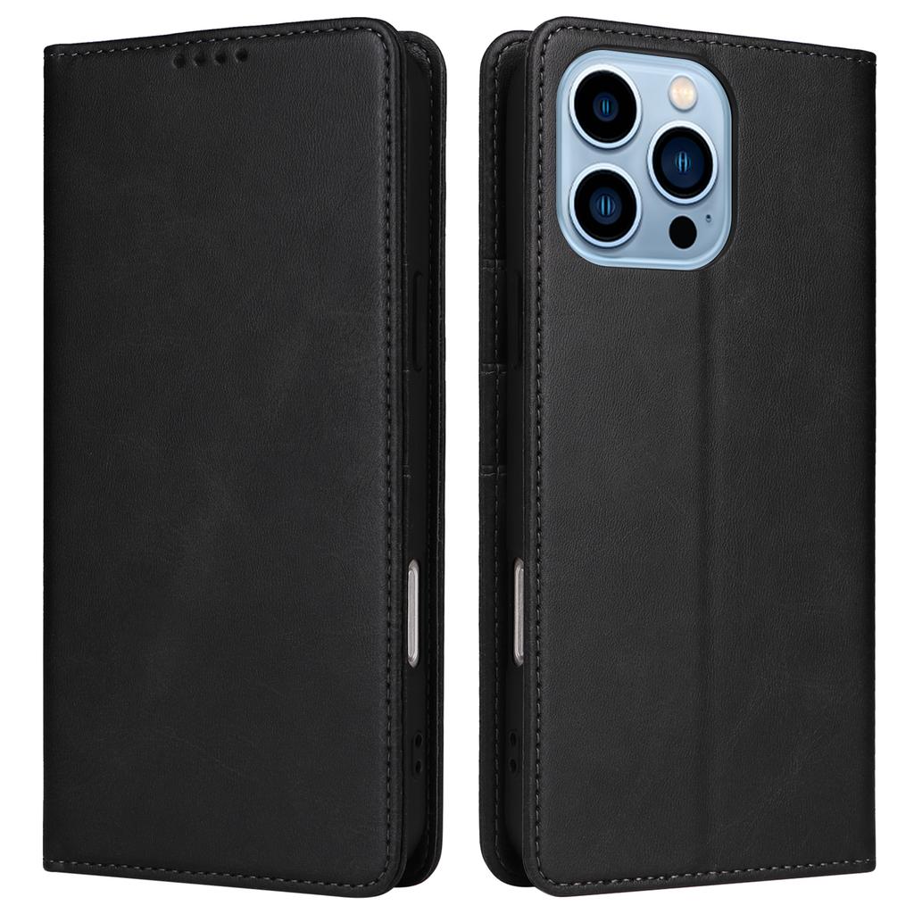 For iPhone 13 Pro Max Leather Case RFID Blocking Wallet Magnetic Closing Cover