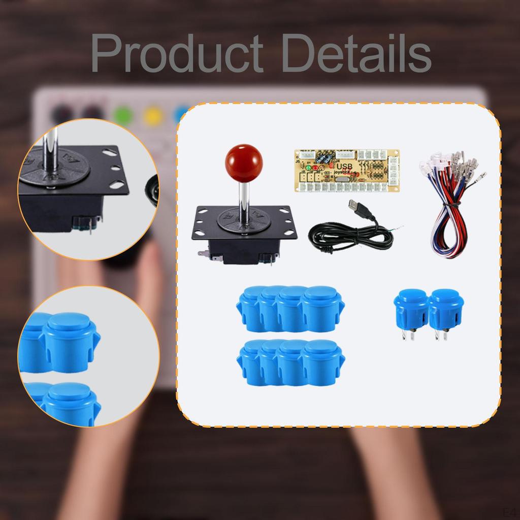 1 Arcade Games, DIY Parts, Joystick Assembly, Projects, Professional Components with Buttons,