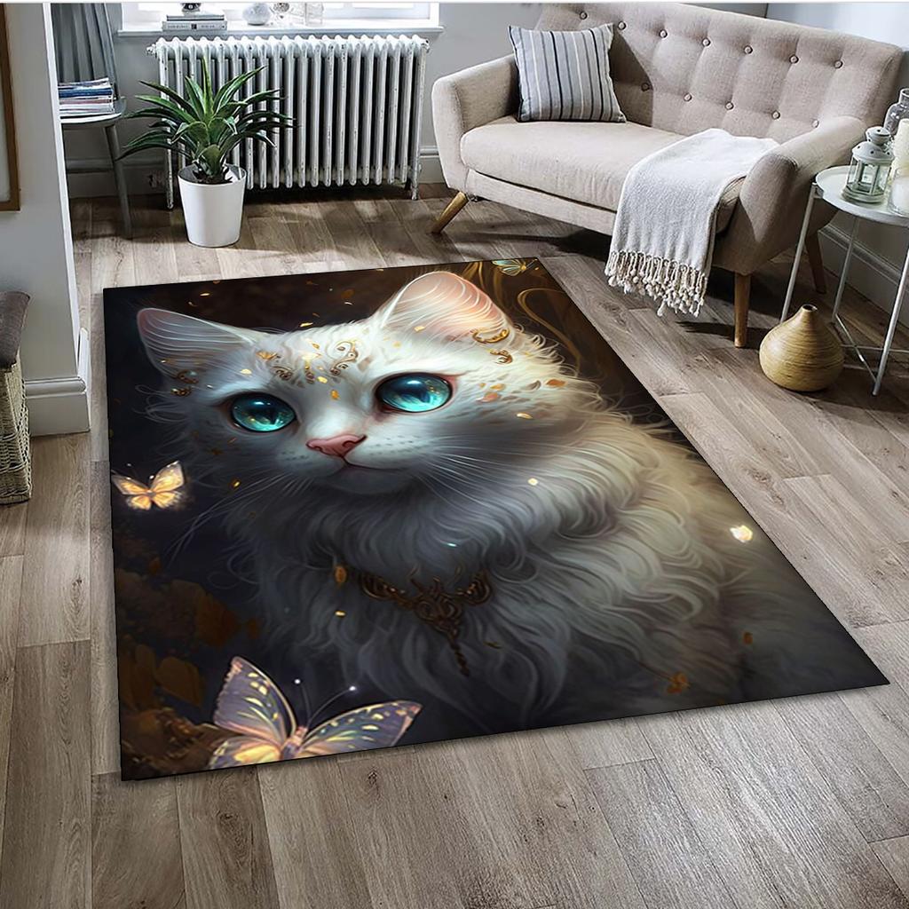 27 Style Cartoon Cute Calico Cat,Persian Cat,Ragdoll Carpet Rug for Home Living Room Bedroom Sofa Doormat Decor,kid Non-slip
