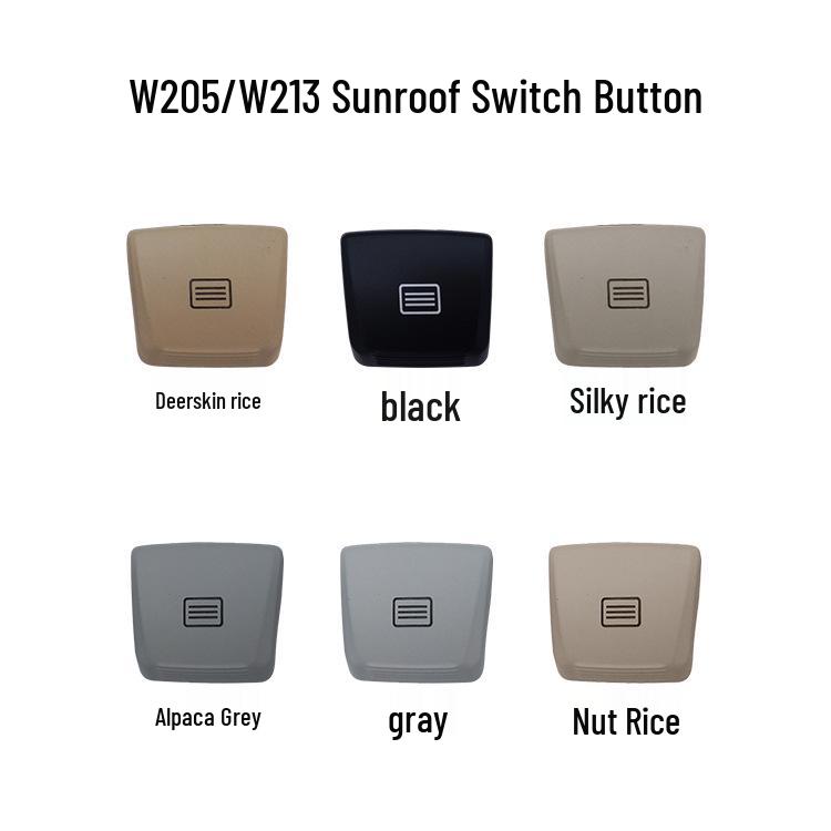 Compatible Sunroof Switch & Interior Light Button for Mercedes-Benz C-Class, E-Class, GLC (W205/W253/W213)