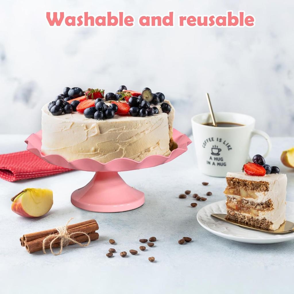 Cake Display Stand Elegant Pink Cake Stand for Versatile Dessert Display for Cupcake Dessert Fruit Pink(S)