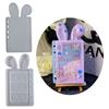 Shaker Resin Molds Rabbit Ear Notebook Shape Silicone Quicksand Molds Resin Casting Mold DIY Making Supplies for Crafts