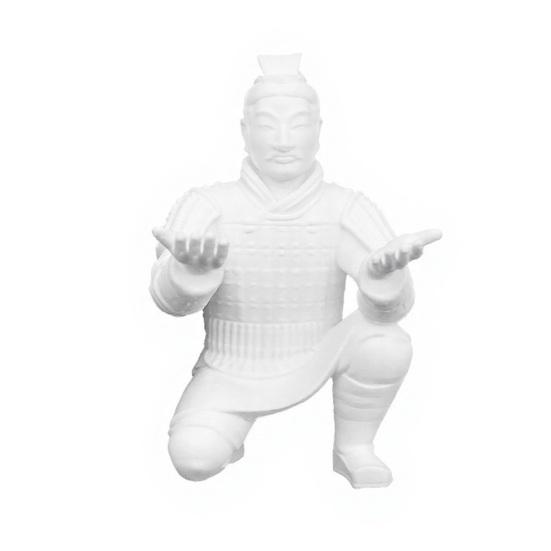 Noir Theory Terracotta Warrior Desk Decor, 3D Printed Soldier Pen Stand for Office, Creative Ancient Pencil Holder, Home Office Ornament Gift