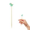 100pcs Cute Dinosaur Wooden Skewers 12cm Party Food Sticks Decorative Drink Picks for Themed Celebration