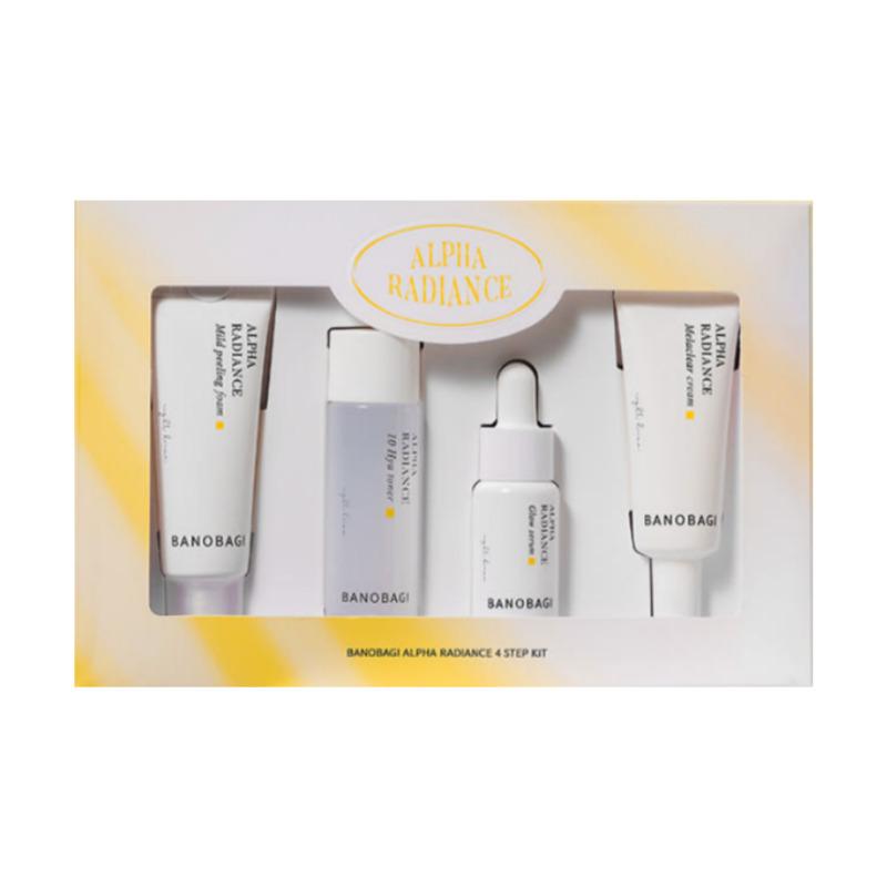 

BANOBAGI Alpha Radiance 4-Step Kit (Peeling Foam 20ml + Hya Toner 30ml + Glow Serum 15ml + Melaclear Cream 20ml)
