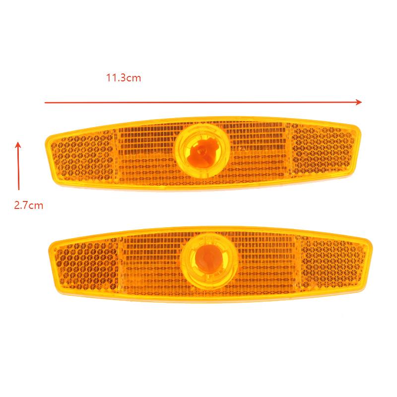 

1 пара сигнальных огней для велосипеда, светоотражатели на спицы велосипеда, светоотражатели для колес для ночной езды, яркие светоотражатели, крепление, светоотражатели, свет, аксессуары для велосипеда