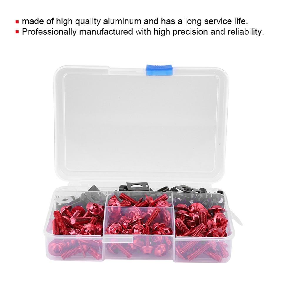 177pcs With Storage Case Motorcycle Fairing Screws  For Fairing Replacement