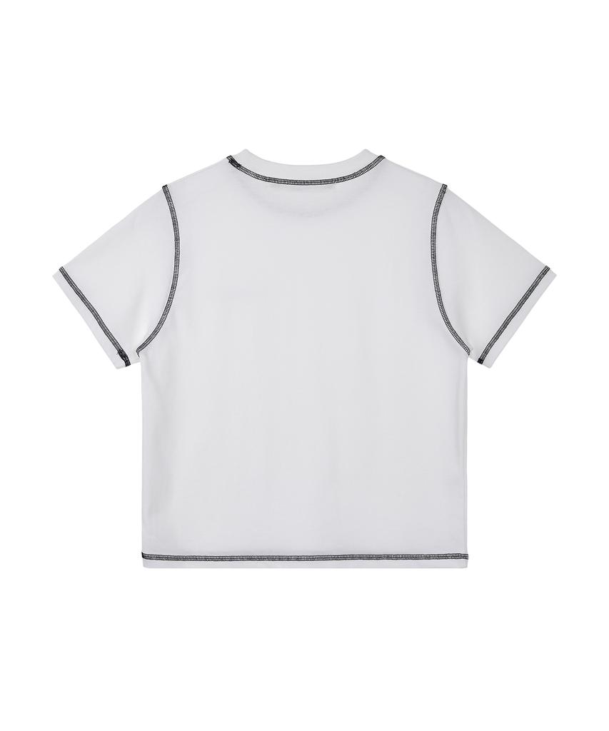 REST&RECREATION Color Stitch T-Shirt - White