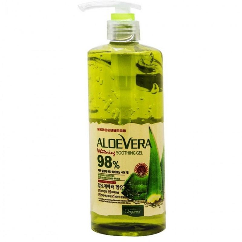White Organia Good Aloe Vera Soothing Gel 98% 400g, 1 Pcs, 1ml, 1g