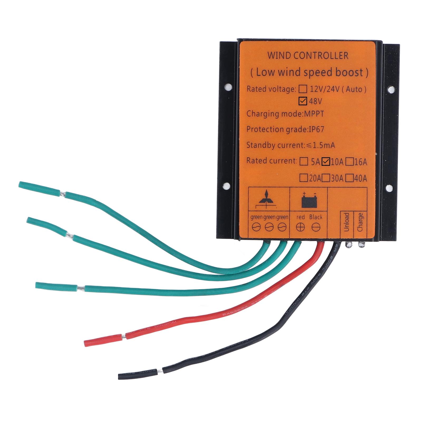 

Контроллер ветровой зарядки 48 В 600 Вт MPPT зарядка низкого напряжения защита IP67 повышение ветровой энергии