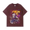 275 GSM Washed T-shirts 100% Cotton Dragon Ball V57 Gohan Piccolo Print Unisex Heavy Cotton T Shirt