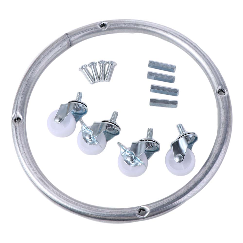 Moveable Wheels Cylinder Gas Bottle Mobile Bracket Can Pallet Base Plate Gas Tank Bracket  Kitchen