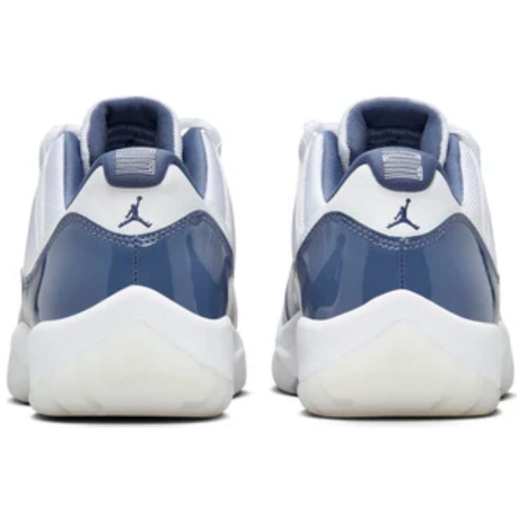 Air Jordan 11 Retro Low Diffused Blue Men Sneakers White Midnight-Navy Football-Grey FV5104-104
