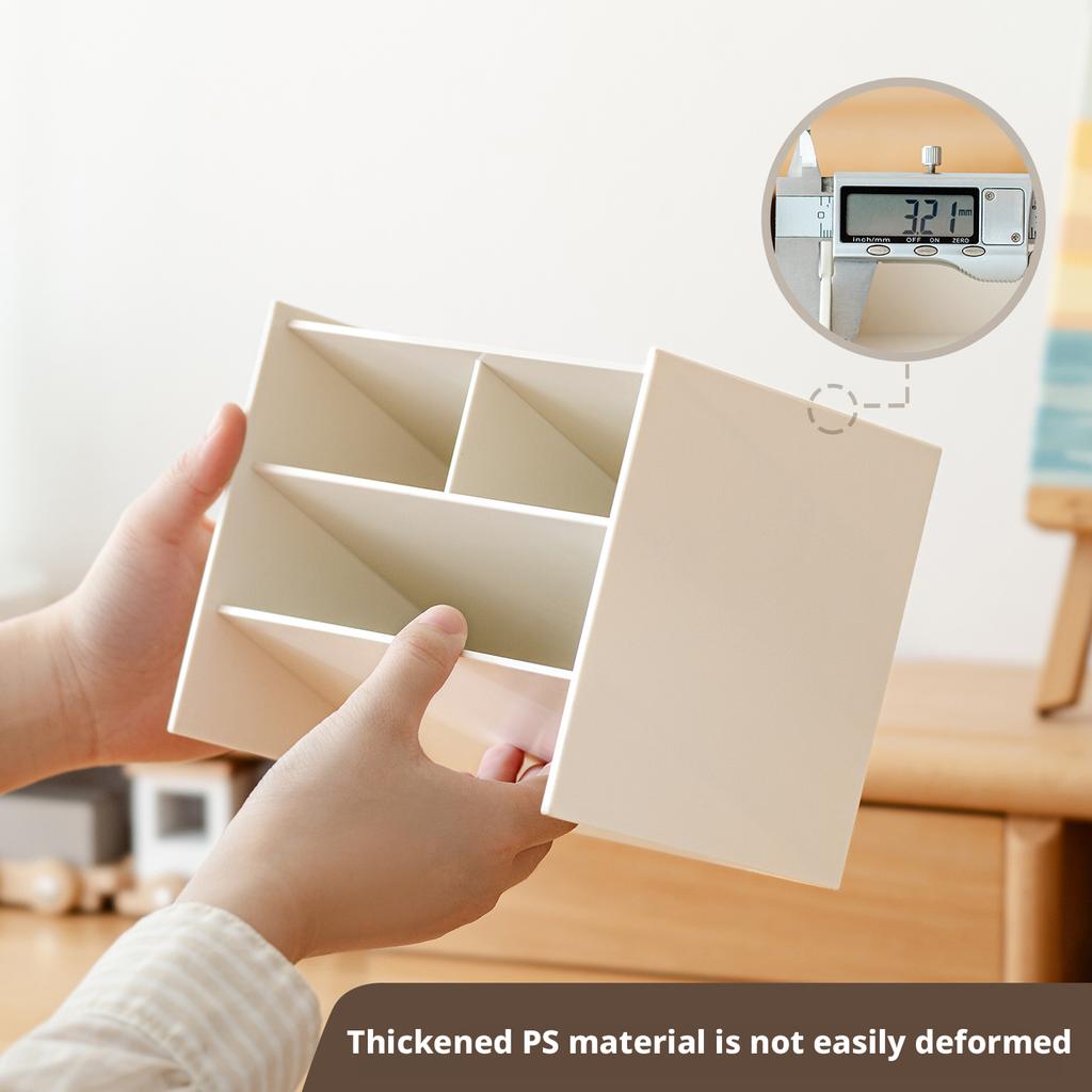 Desktop Storage Box, Marker, Stationery, Layered Diagonal Plug-in Finishing Rack, Student Stationery, Large-capacity