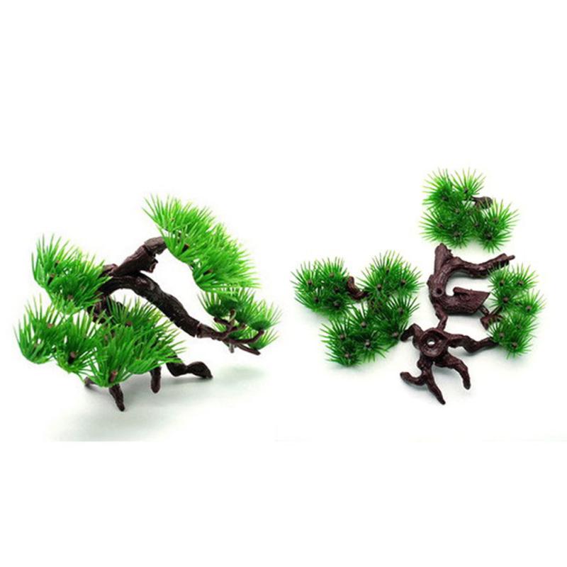 Simulation Pine for Aquarium Rockery Bonsai Landscaping Decoration Accessories