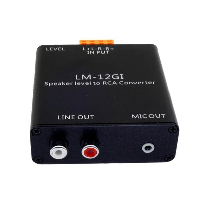 

Metal Shell High to Low Level Audios Converter for Power Amplifiers Signal Isolation Transform Eliminates Interferences 1