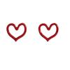 Trendy Heart Stud Earrings: Versatile Japanese-Korean Style for Women
