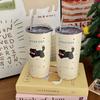 Warm Cat Thermos Cup Female Large-Capacity Design Sense Niche High-Value Stainless Steel Portable Cup