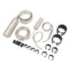 Stainless Steel Dress Up Hose Cover Kit     Hose Sleeving Set Extreme Heat Resistant for Vehicle