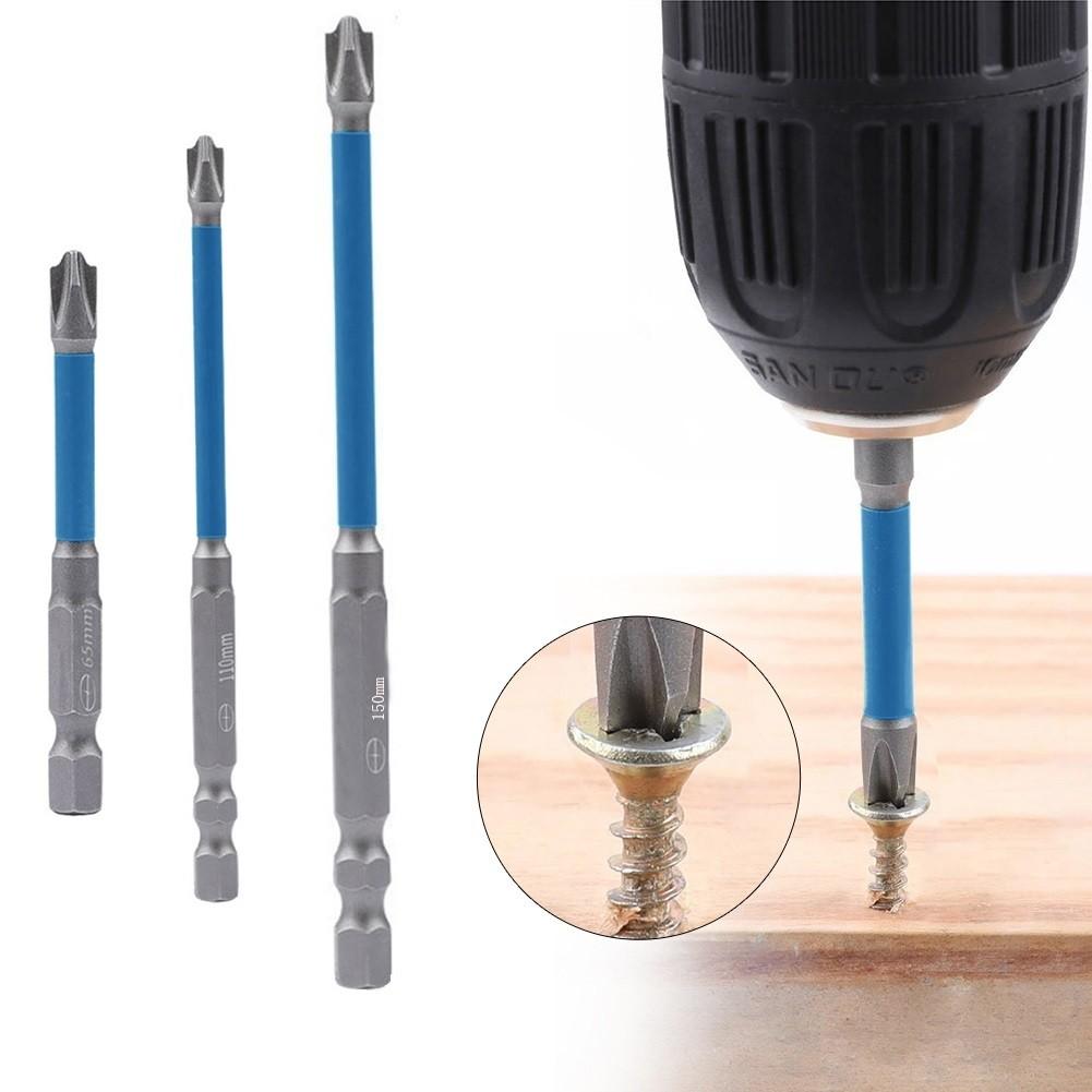 Bit de șurubelniță argintiu cu crestătură din oțel aliat cu cap de lot special