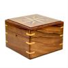 Handcrafted Gimbaled Brass Compass in Wooden Box P7N-L6E-Q29