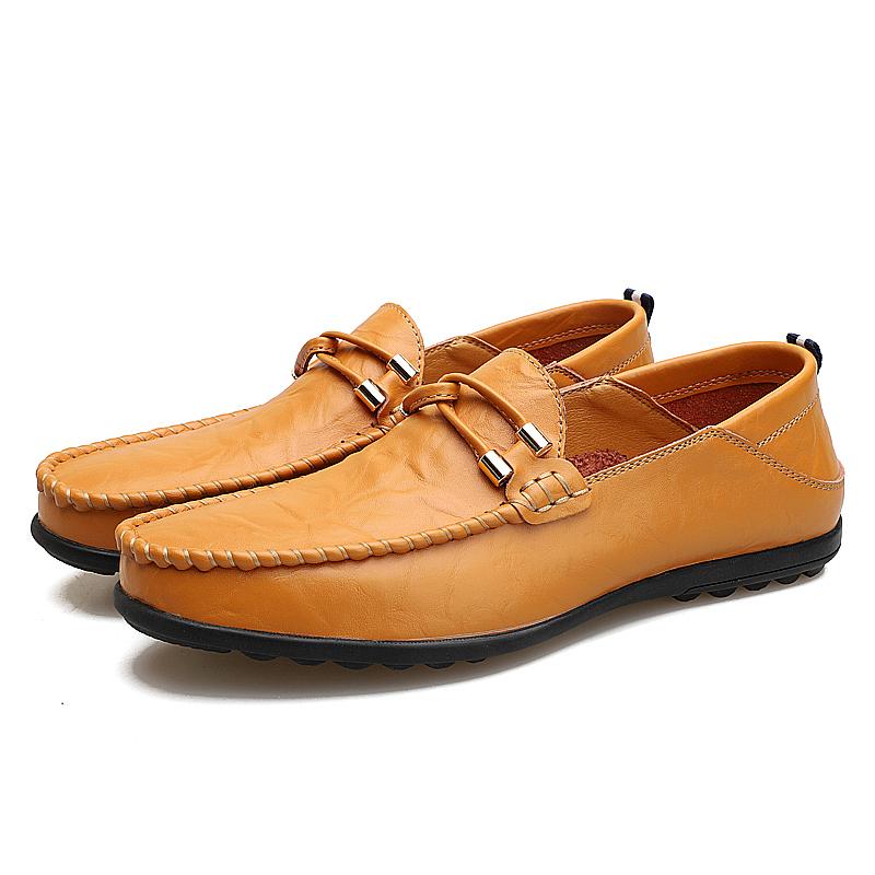 

Новый стиль Мужская кожаная обувь Офисная обувь Мужские лоферы Мягкие удобные Деловая обувь Слипоны 38-47 размер Взрывной стиль 47