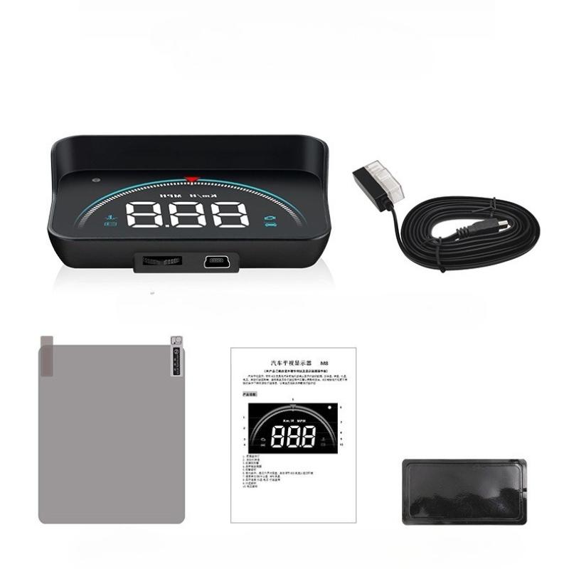 

Цифровой проектор на лобовое стекло OBD2 HUD Спидометр Температура воды Напряжение Автоаксессуары Бортовой компьютер