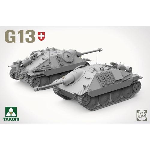 Takom 1/35 Scale Swiss Pzj G13 Tank Destroyer Plastic Model Kit TKO2177