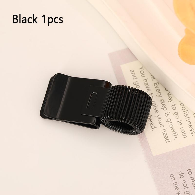 1pcs Metal Pen Clip with Spring Securely Holds Notebook Paper Minimalist Desktop Organizer Ideal for School and Office Use