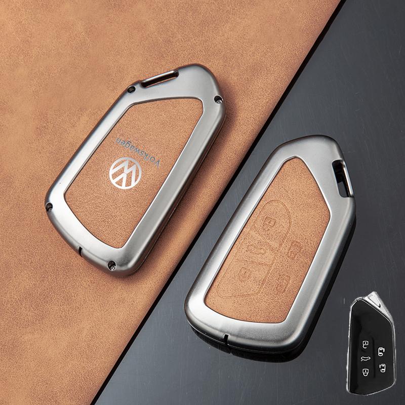 For VOLKSWAGEN VW Zinc Alloy Car Smart Remote Key Case Full Cover Protector Shell Fob For VW Volkswagen ID.3 ID.4 Golf 8 2022 20
