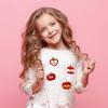Cartoon Apple Embroidery Cloth Sticker Apple Cake Patch Sticker Children'S Clothes Decoration Stars Apple Embroidery Stamp Boy