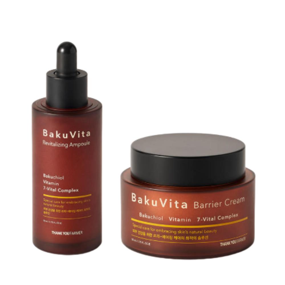 THANK YOU FARMER BakuVita Revitalizing Ampoule 50ml + Barrier Cream 50ml Set