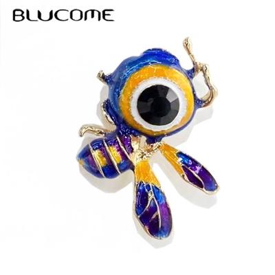 Honeybee Brooch Fashion Women Collar Decoration Bee Animal Badge Corsage Pins Jewelry Gift