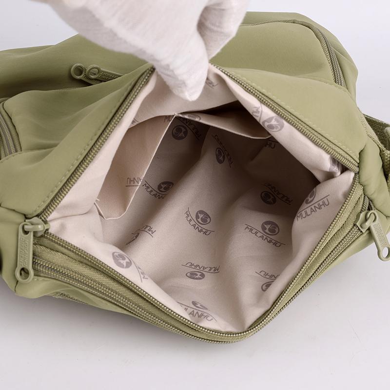Lightweight Multi-Layer Crossbody Bag Women's Waterproof Nylon Bag Large Capacity Commuter Mother Bag