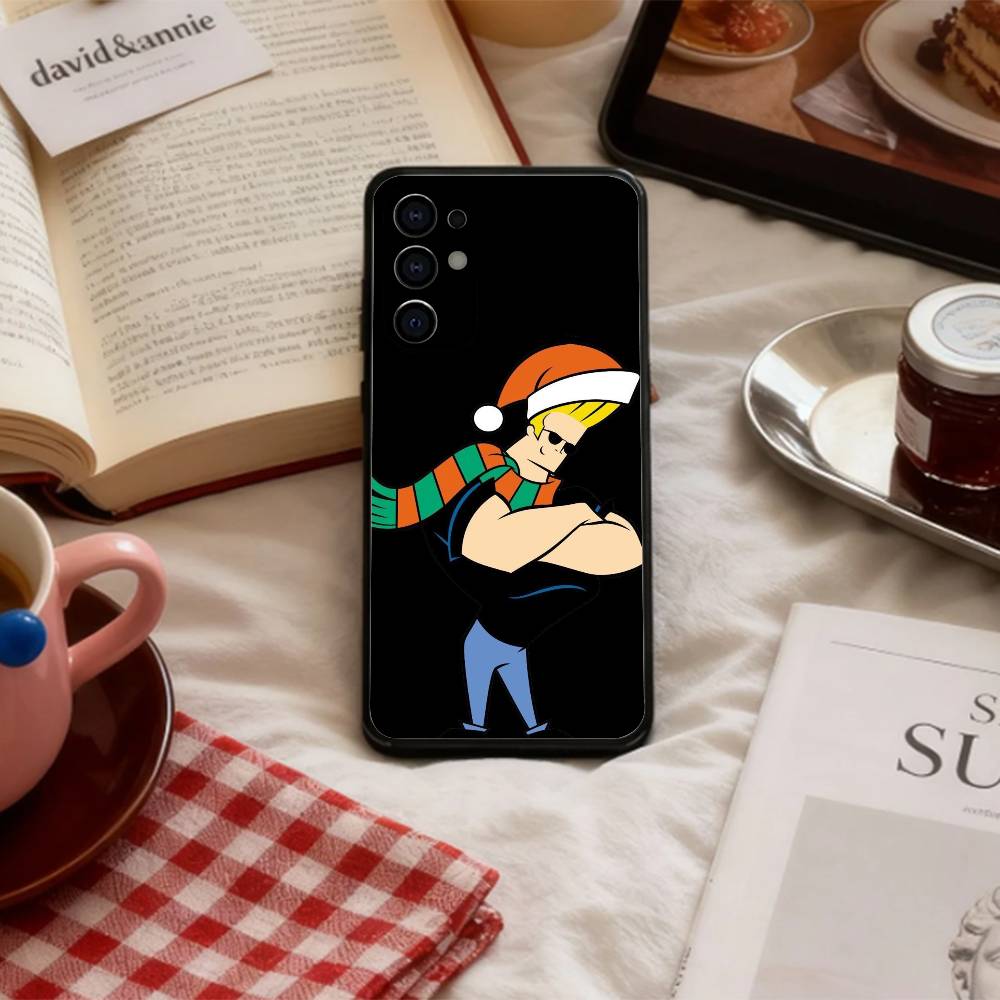 J-Johnny B-Bravo Anime Phone Case For Samsung S 25,24,23,22,30,21,10,9,Ultra,Plus,Lite,FE,4,5 G Soft Black Case