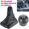5 Speed For Opel Vauxhall Astra II G Zafira A 1998-2010 Gear Shift Knob With Gaiter Boot Cover Handbrake Case Cars Accessories