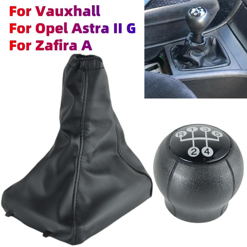 5 Speed For Opel Vauxhall Astra II G Zafira A 1998-2010 Gear Shift Knob With Gaiter Boot Cover Handbrake Case Cars Accessories