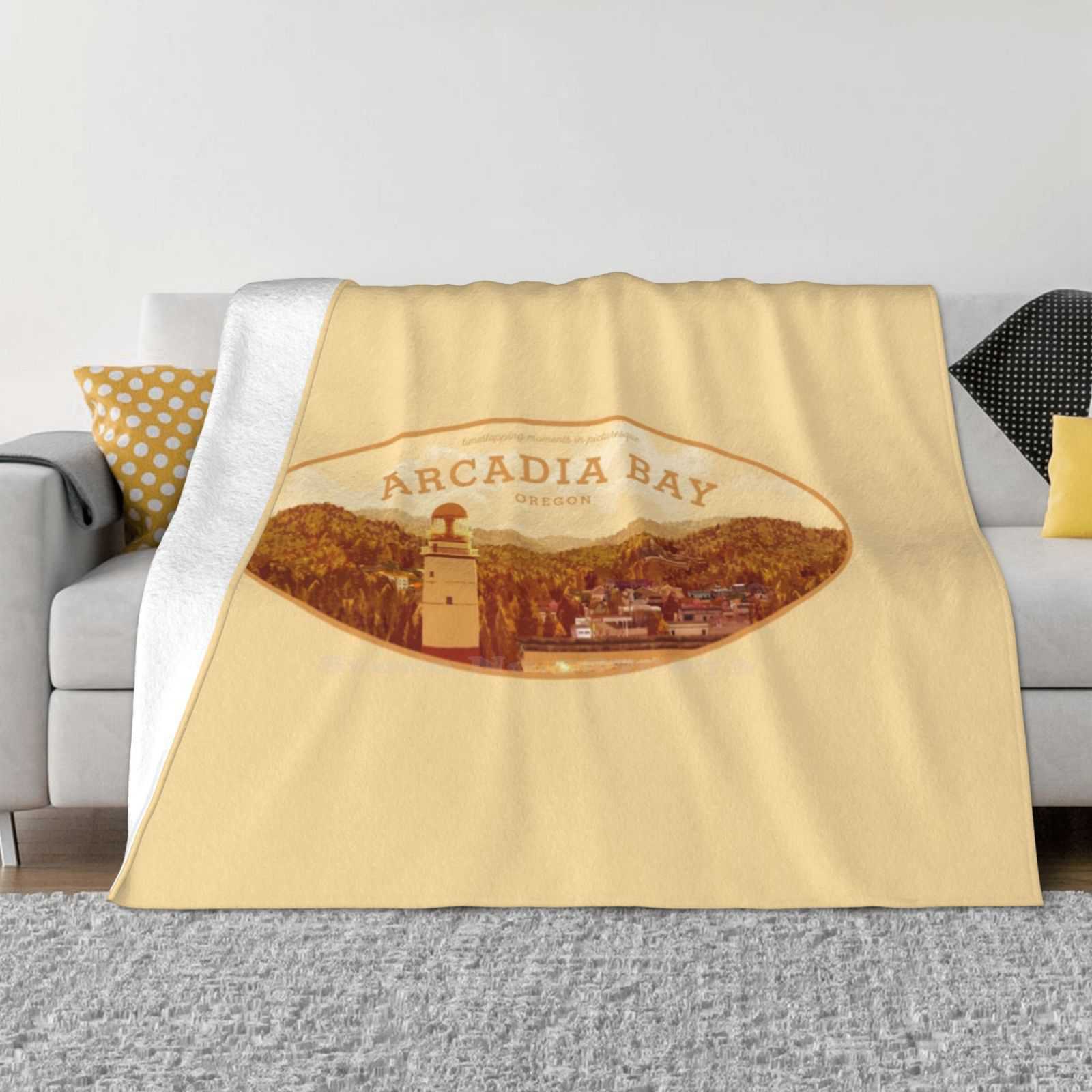 Life Is Strange-Arcadia Bay Logo ( Sunset ) Latest Super Soft Warm Light Thin Blanket Life Is Strange Arcadia Bay Arcadia Bay 30x40in