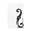 2Pcs Cast Iron Shutter Fasteners Easy Installation Hardware for Exterior Window Protective and Stability