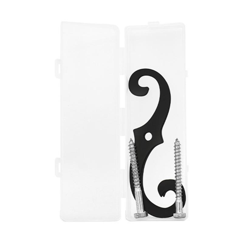2Pcs Cast Iron Shutter Fasteners Easy Installation Hardware for Exterior Window Protective and Stability