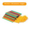 Constructor Straw Toys Building Toys Straws And Connectors Building Sets Vibrant Multi-Colored Motor Skills Engineering Educational Toy