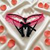 Open Crotch Underwear for Women Mesh Hollow Lace Underpants Lace Pearl Panties  Ladies Girls