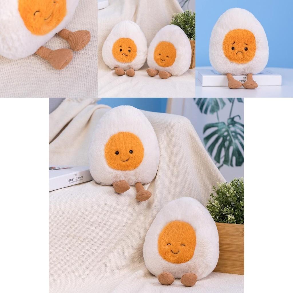 Schattig Gekookt Eieren Pluche Speelgoed Eieren Familie Poppen Voor Plezier En Comfort