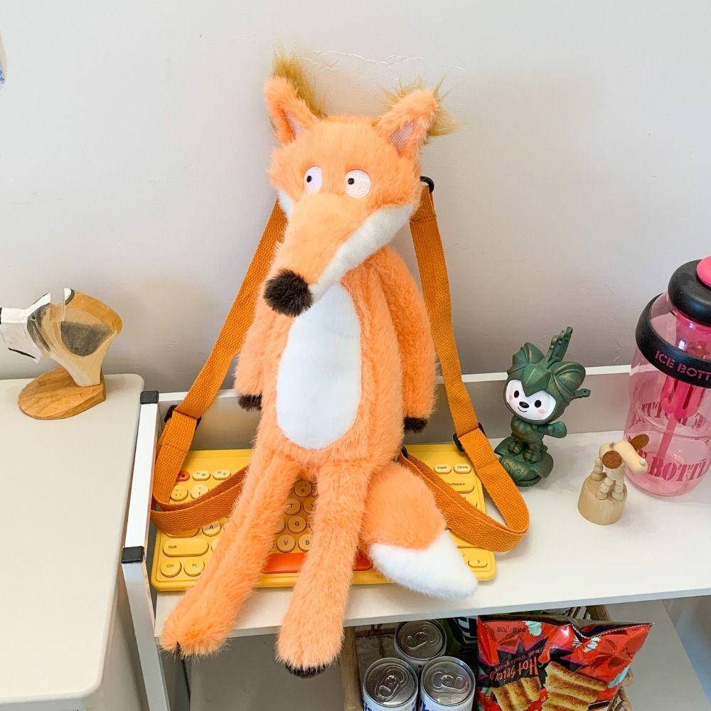 Crossbody Bag Shoulders Dual Use Knapsack PP Cotton Animal Doll Plush Schoolbag  Birthday Gift