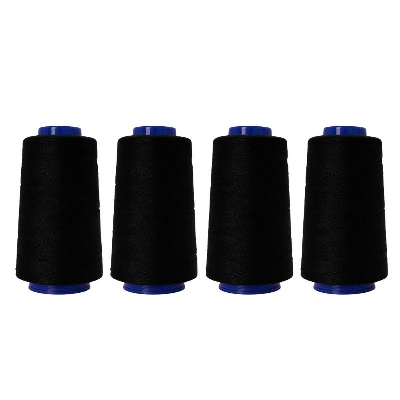 4 Spools Sewing Thread Polyester Sewing Thread 1000yds Each for Sewing Machines Hand Stitching Embroidery Quilting Craft