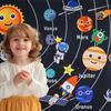 Montessori Space Educational Toy - Solar System Felt Board with Hanging Planets for Storytelling & STEM Learning
