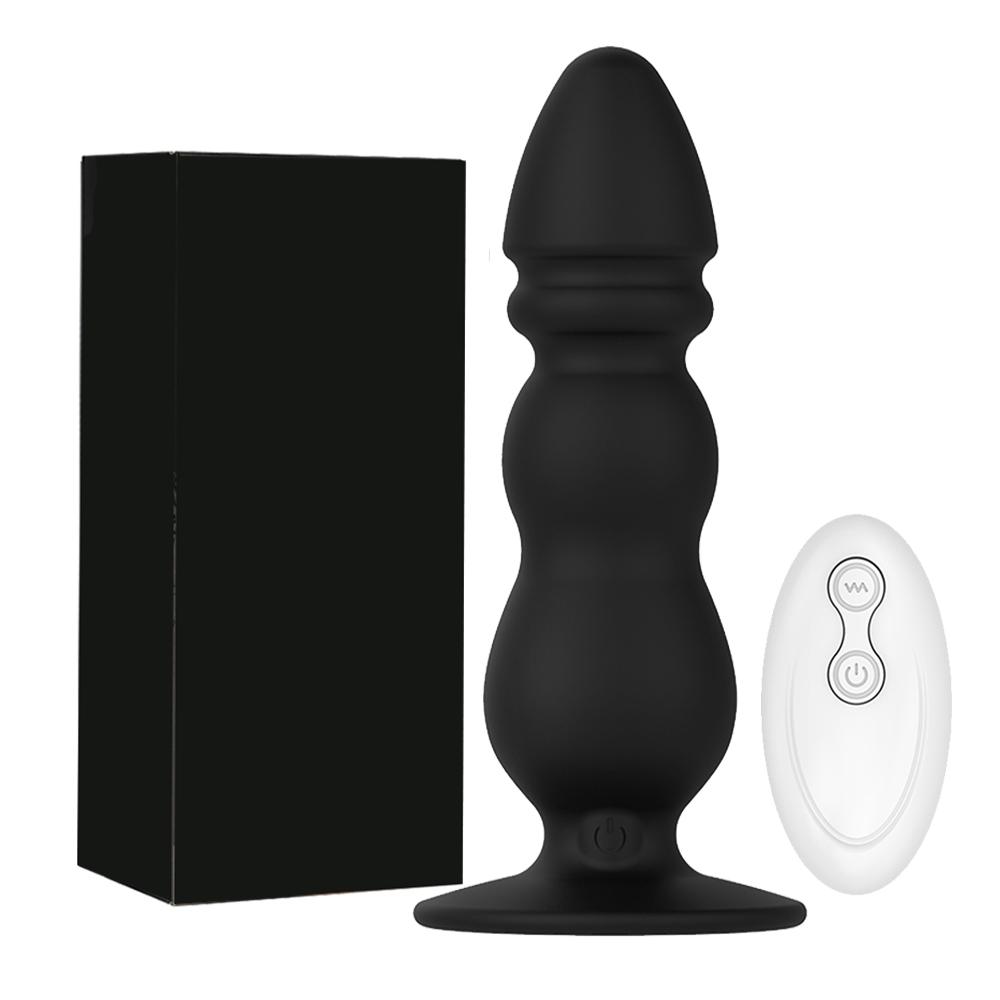 10 Speeds Wireless Remote Anal Dildo Male Prostate Massager Strong Sucker Unisex G-spot Stimulator Anus Penis Vibrator Sex Toys
