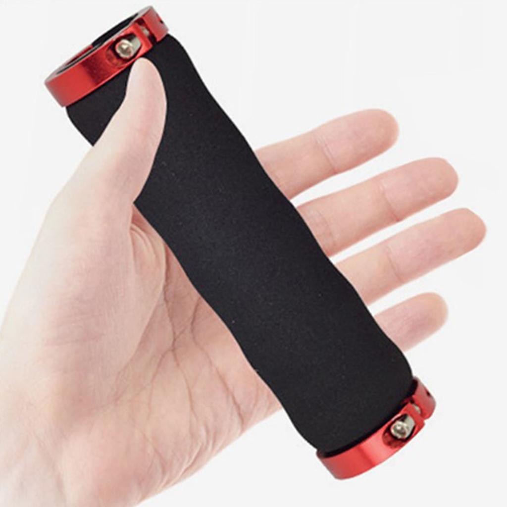 Bike Handlebar Grip Colorful Double Lock Ultra Light Anti Slip Shock Absorption Soft Bike Handlebar Grip