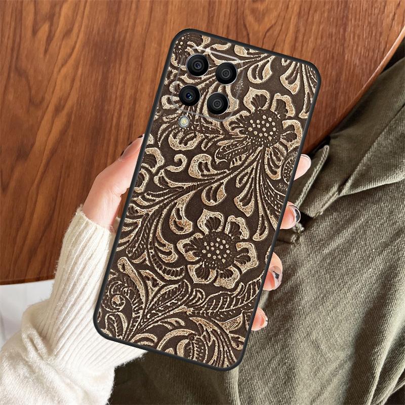 

Коричневый Western чехол ручной работы для Samsung Galaxy M06 M16 M36 M56 M33 M15 M55 M31 M13 M12 M14 M53 M32 M52 M35 M34 M54 Samsung M54
