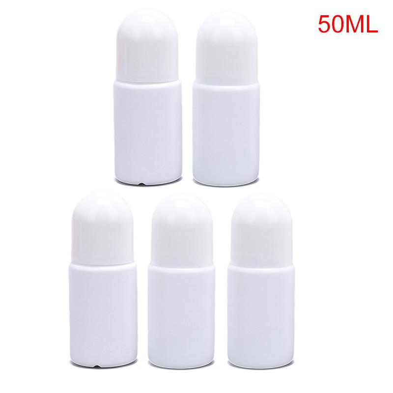 

5 шт 30/50 мл роликовые бутылки портативные пластиковые бутылки эфирные масла пустые бутылки 50ML